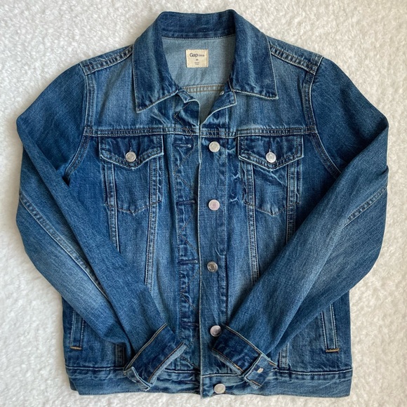 GAP | Icon Denim Jacket - Dark Indigo - Women’s Small - Picture 3 of 5